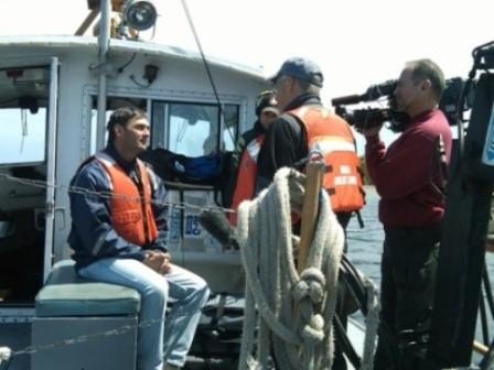 Scott Kendall being interviewed by Discovery Channel
